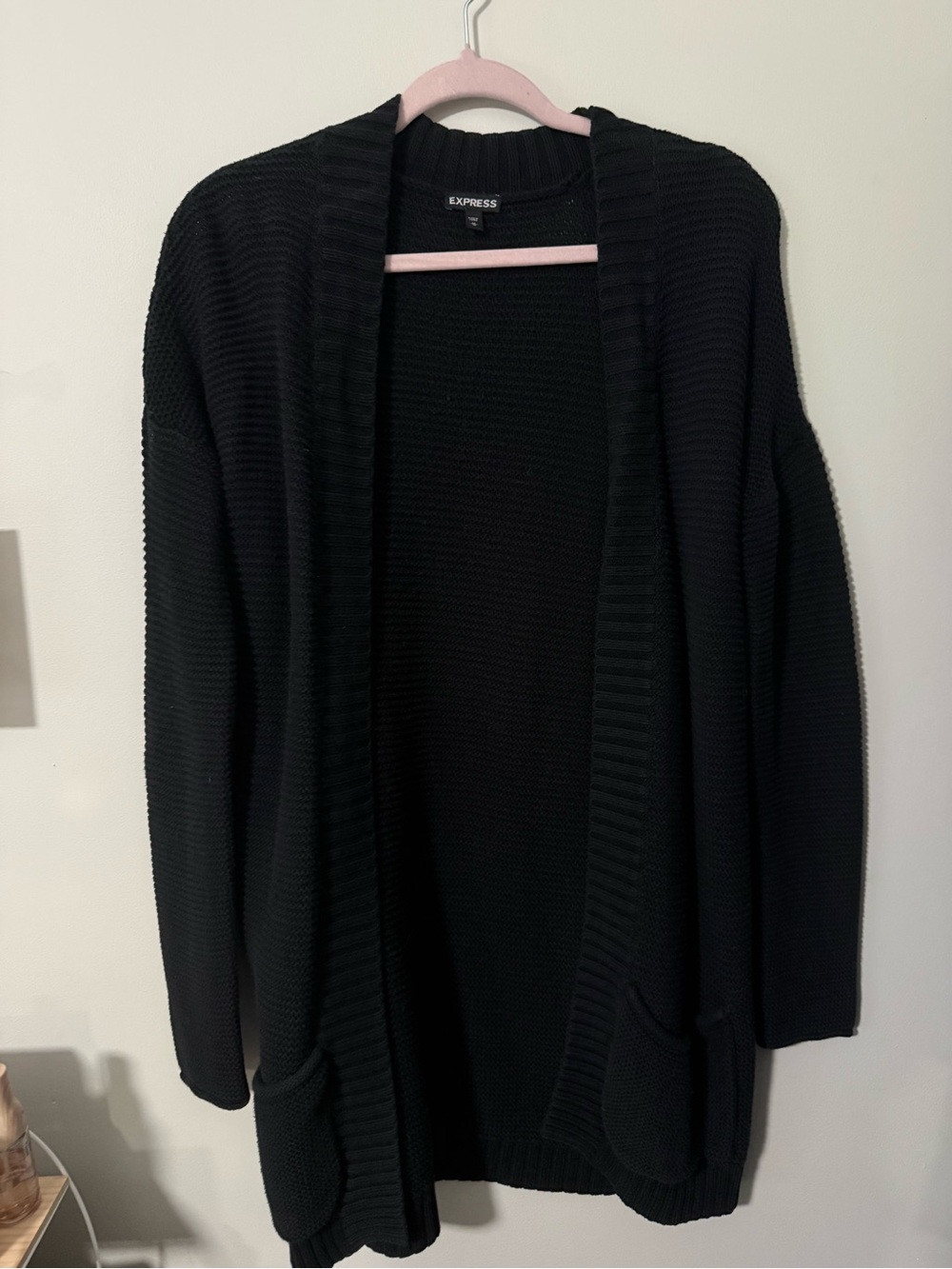 Black Express Cardigan Sweater